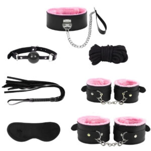 Censan 7 Parçalı Fetiş Set Pembe