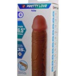 Censan Nile Gerçek Hissiyatlı Uzatıcı Penis Kılıfı Brown