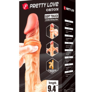 Censan Ortan 9.4 İnç Kıkırdak Yapılı Gerçek Deri Yapılı Dildo